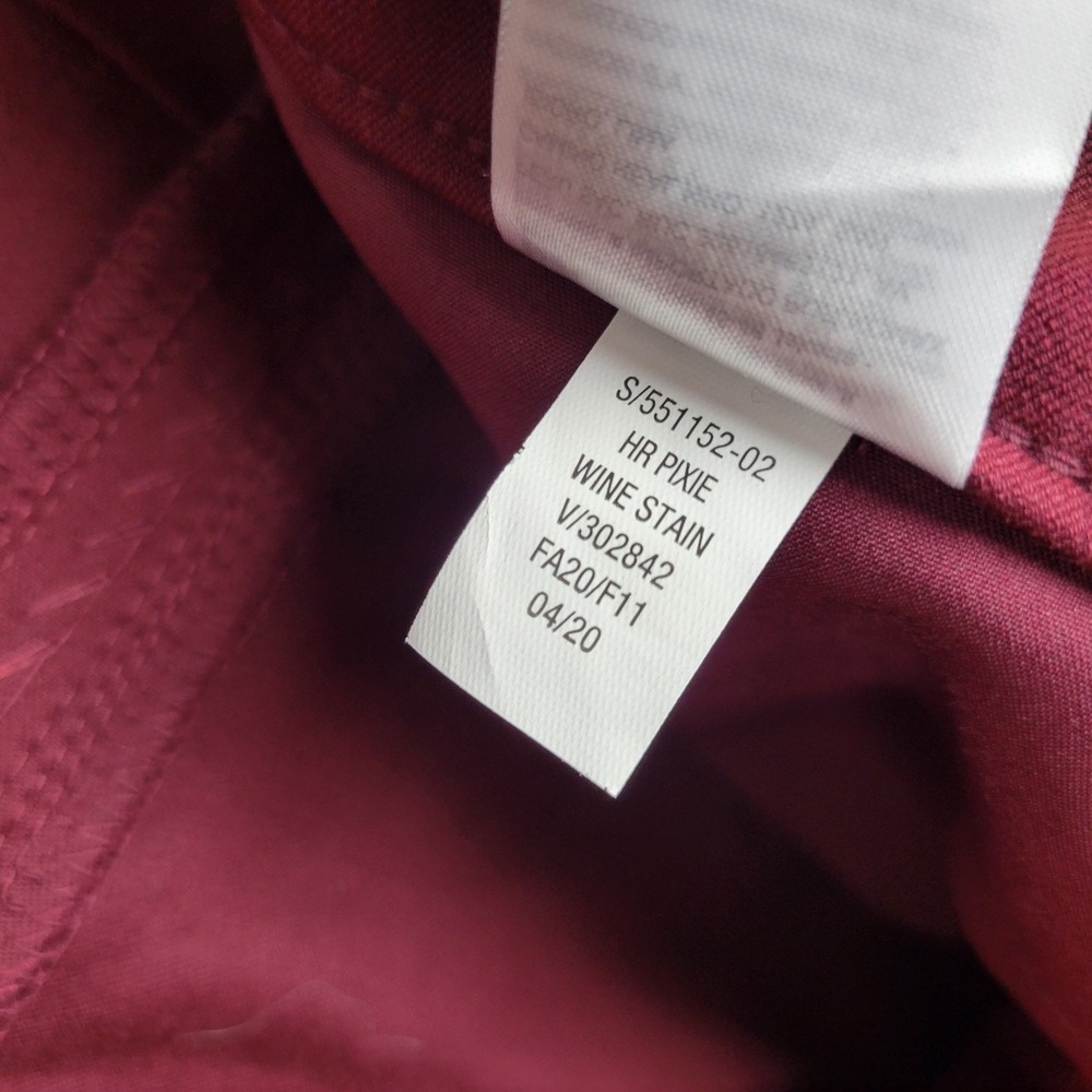 Old Navy Pixie Ankle Pants Womens 8 Wine Stain High Rise Secret Slim Pockets - Picture 5 of 8